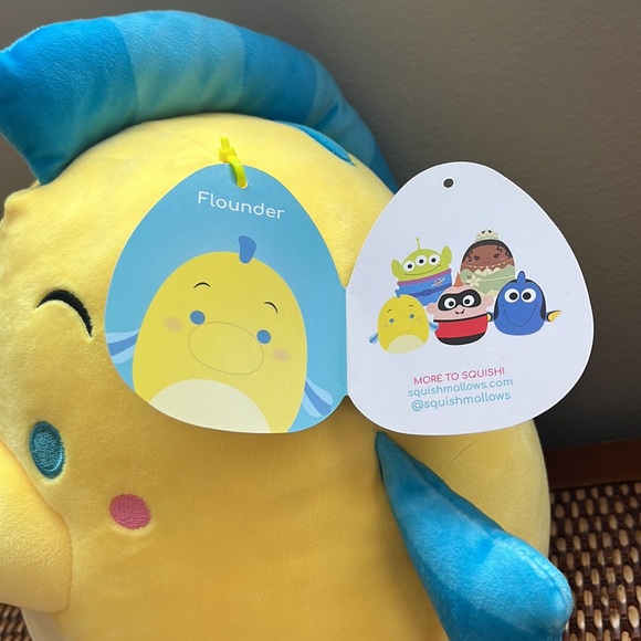 Squishmallow- Flounder from The Little Mermaid! - Picture 4 of 4